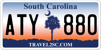 SC license plate ATY880
