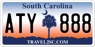SC license plate ATY888
