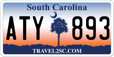 SC license plate ATY893