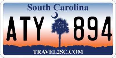SC license plate ATY894