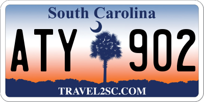 SC license plate ATY902