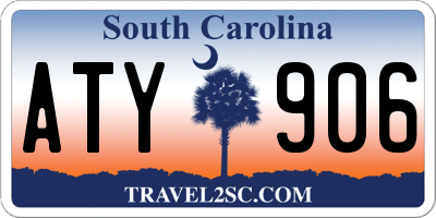 SC license plate ATY906