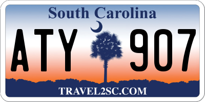 SC license plate ATY907