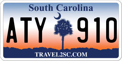 SC license plate ATY910
