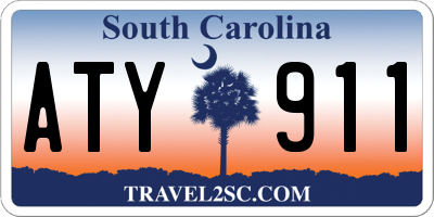 SC license plate ATY911