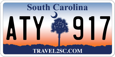 SC license plate ATY917