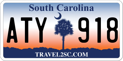 SC license plate ATY918