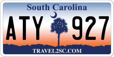 SC license plate ATY927