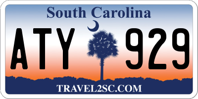 SC license plate ATY929