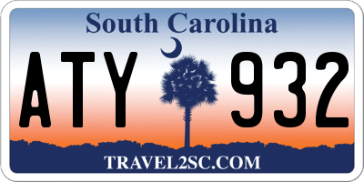 SC license plate ATY932
