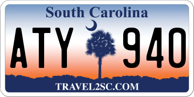SC license plate ATY940