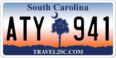SC license plate ATY941