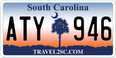 SC license plate ATY946