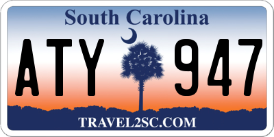 SC license plate ATY947