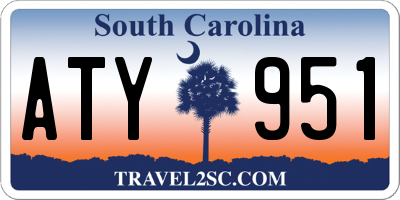 SC license plate ATY951