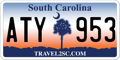 SC license plate ATY953
