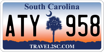 SC license plate ATY958
