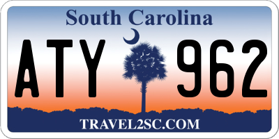 SC license plate ATY962