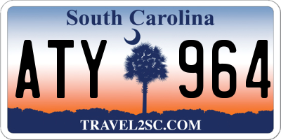 SC license plate ATY964