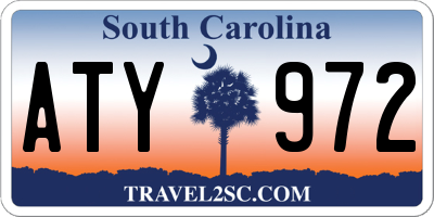 SC license plate ATY972