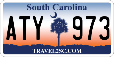 SC license plate ATY973