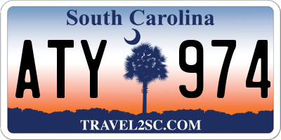 SC license plate ATY974