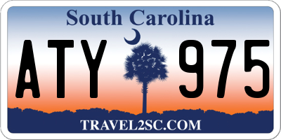 SC license plate ATY975