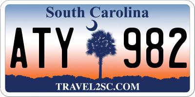 SC license plate ATY982