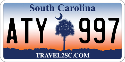 SC license plate ATY997