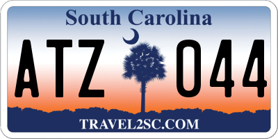 SC license plate ATZ044