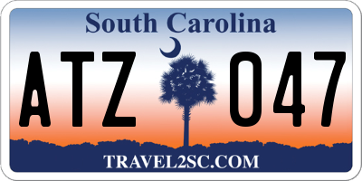 SC license plate ATZ047