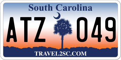 SC license plate ATZ049