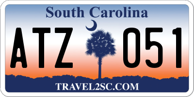 SC license plate ATZ051