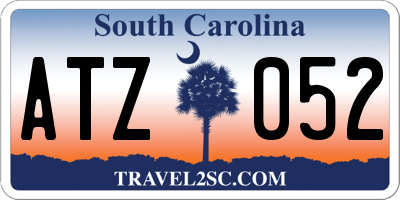 SC license plate ATZ052