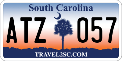 SC license plate ATZ057