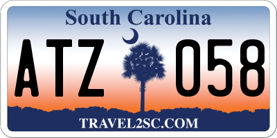 SC license plate ATZ058