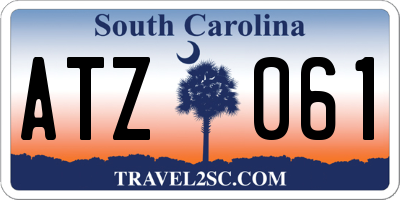 SC license plate ATZ061