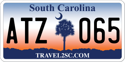 SC license plate ATZ065