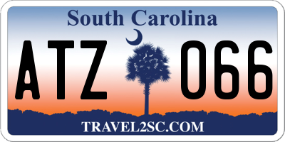 SC license plate ATZ066