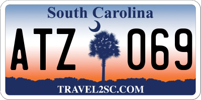 SC license plate ATZ069