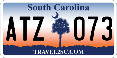 SC license plate ATZ073