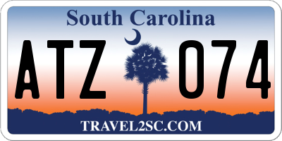 SC license plate ATZ074