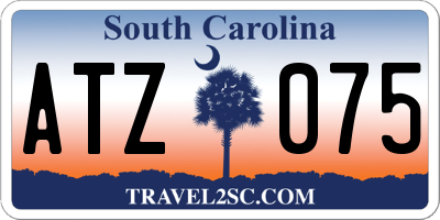 SC license plate ATZ075