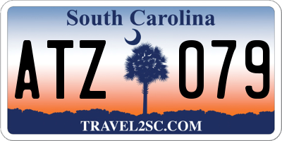 SC license plate ATZ079