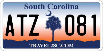 SC license plate ATZ081