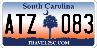 SC license plate ATZ083