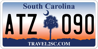 SC license plate ATZ090