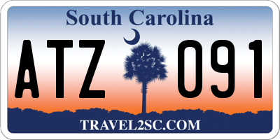 SC license plate ATZ091