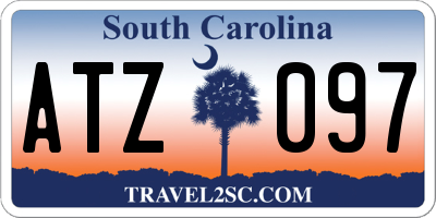 SC license plate ATZ097