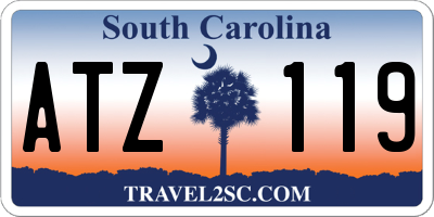 SC license plate ATZ119